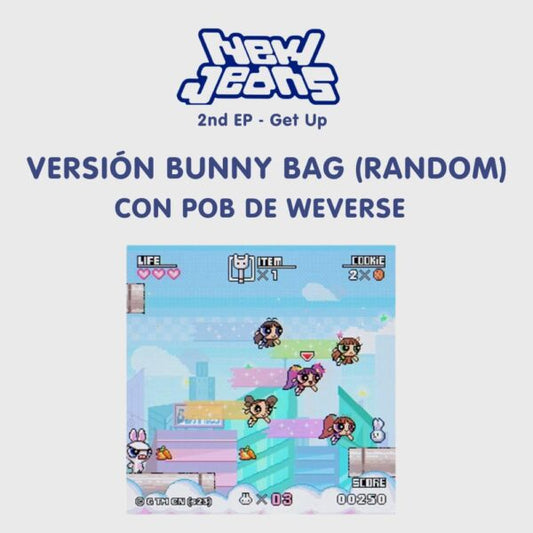 NewJeans 2nd EP Get Up Bunny Beach Bag Ver. Random Beneficio Weverse PREVENTA