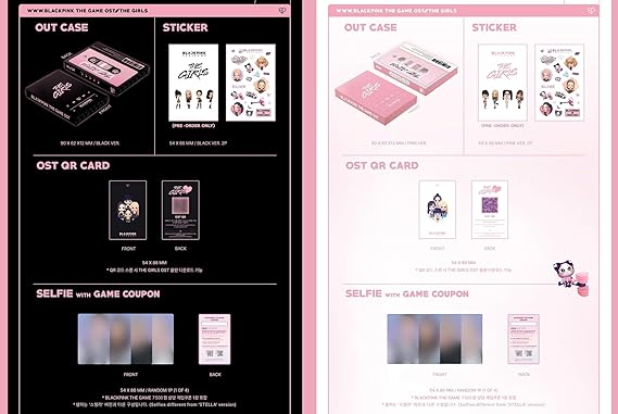 Blackpink The Game OST The Girls Reve ver. [Versión digital]+Beneficio de preventa