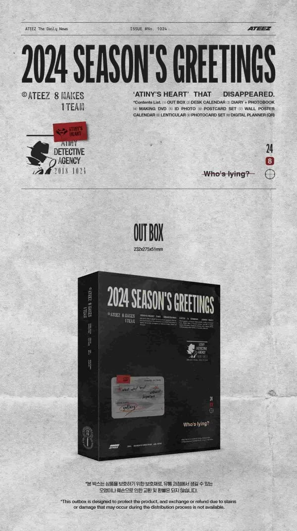 ATEEZ – SEASON’S GREETINGS 2024 (PREVENTA)