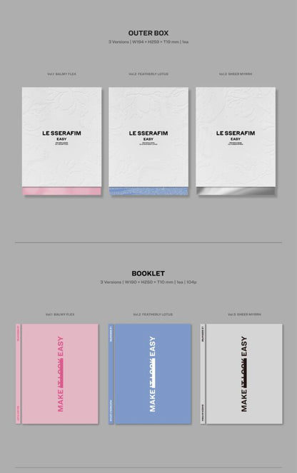 LE SSERAFIM 3rd Mini Album EASY Beneficio Weverse PREVENTA