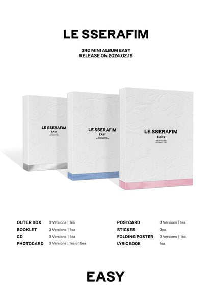 LE SSERAFIM 3rd Mini Album EASY Beneficio Weverse PREVENTA