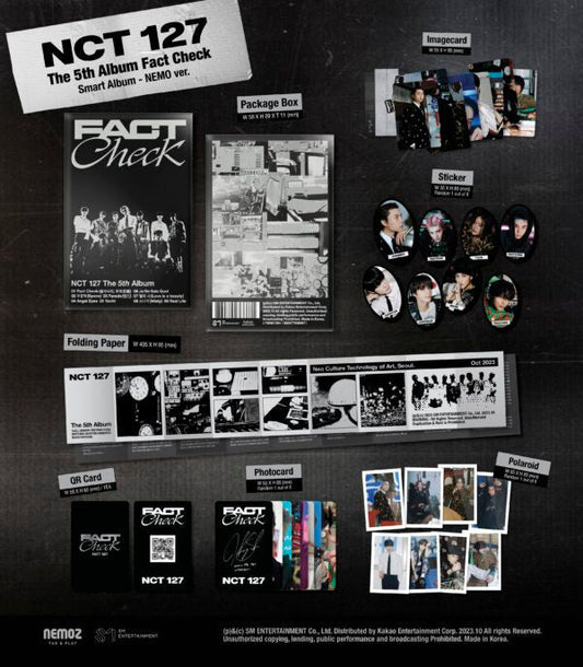 NCT 127 The 5th Album Fact Check QR Ver. Random PREVENTA