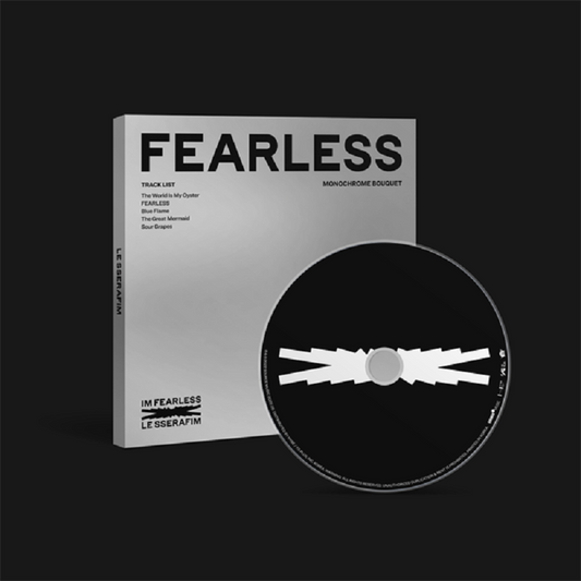 LE SSERAFIM 1st Mini Album Fearless Monochrome Bouquet Ver.