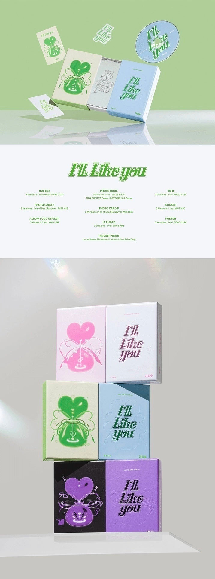 ILLIT 2nd Mini Album ´I´LL LIKE YOU con Beneficio de Weverse PREVENTA